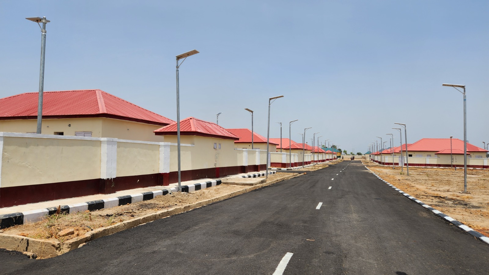 The 100 housing units delivered by OSSAP-SDGs at  IDPs camps in Gwoza LG. of Borno State, 