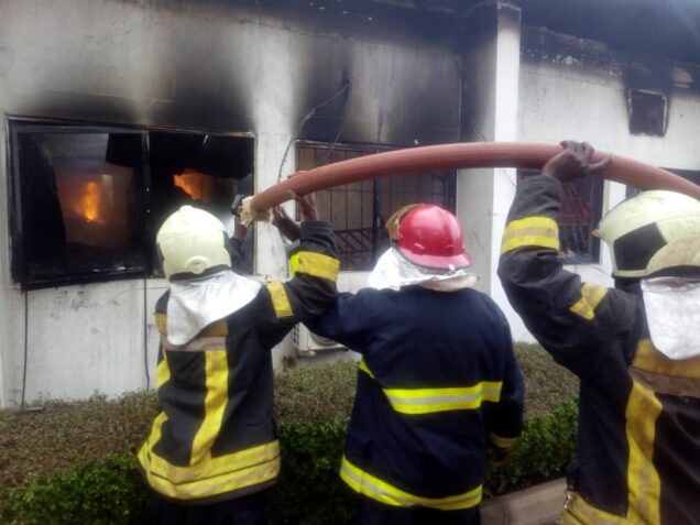 EFCC Enugu office on fire