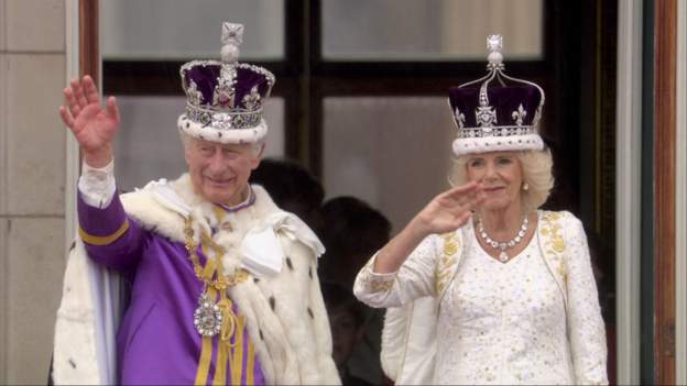 King Charles and the Queen at the Balcony