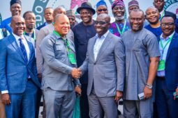 L-R (front row): The CMD of UBTH, Prof. Darlington Obaseki; CMD of UUTH, Prof. Emem Bassey; Governor Godwin Obaseki; Chief of Staff to the Governor, Osaigbovo Iyoha, and the Medical Director, Federal Neuropsychiatric Hospital, Uselu, Dr. Imafidon Agbonile.