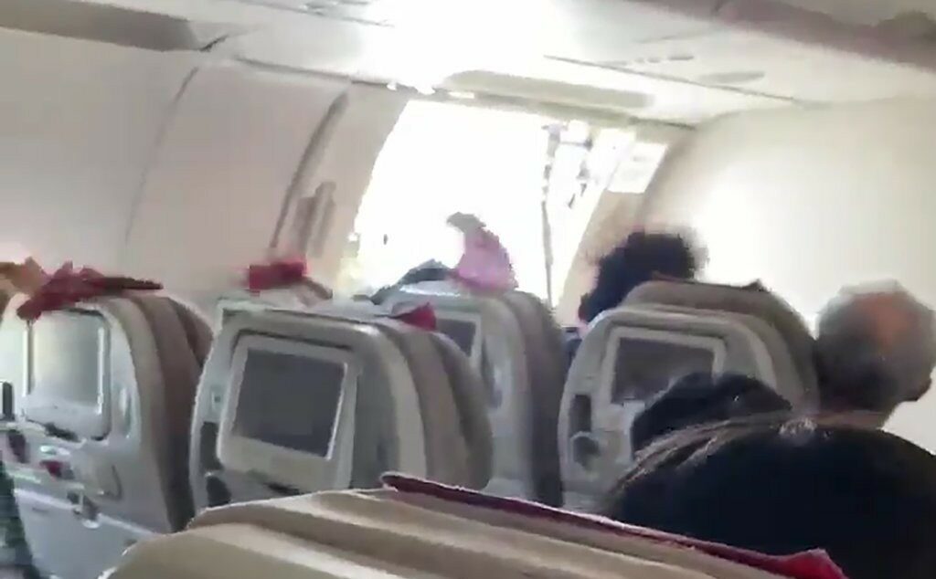 9 hospitalised as aircraft door opens mid-air - P.M. News