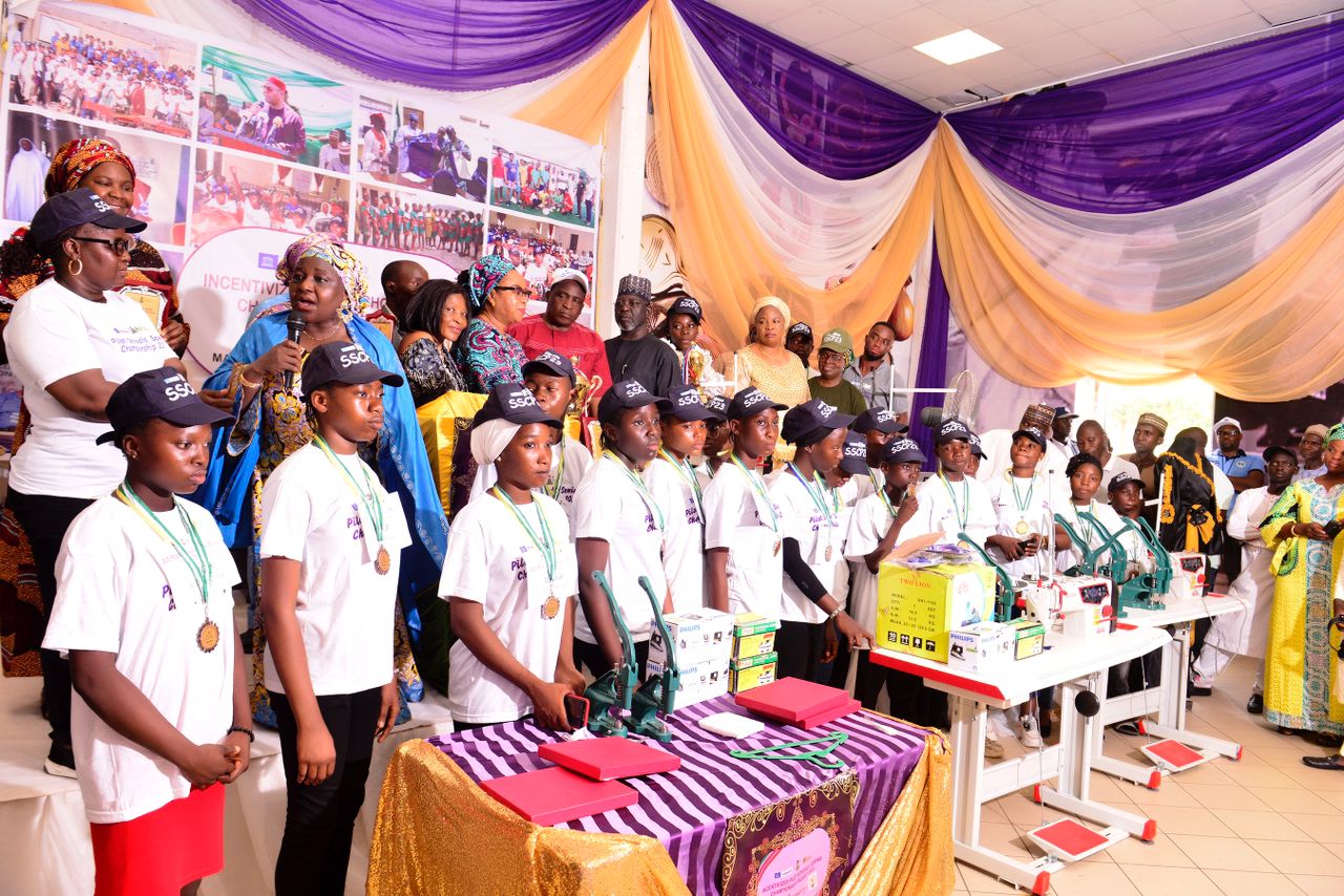 Some of the winners at the award ceremony Incentivised Pilot Sewing Schools' Championship 2023 (SSCP23)