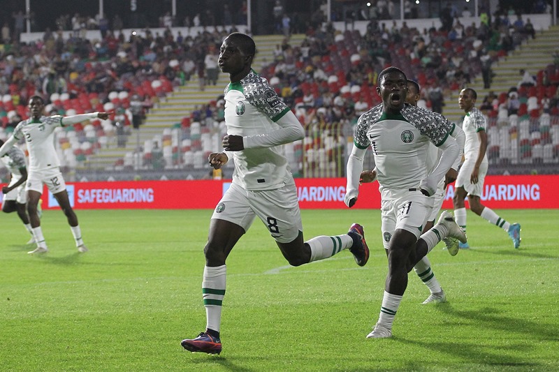 Eaglets celebrate their victory over South Africa