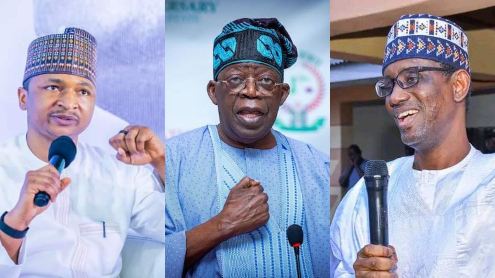 Mallam Hamzat Lawal, President Tinubu and Mallam Nuhu Ribadu