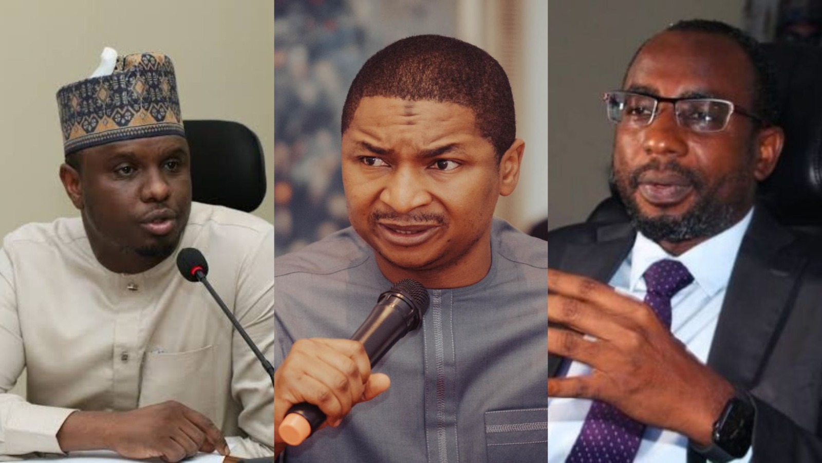 Engr Ahmad Salihijo Ahmad, Mallam Hamzat Lawal, and Inuwa Kashifu Abdullahi