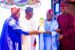 Ambode present in Marina with Fashola and Sanwo-Olu