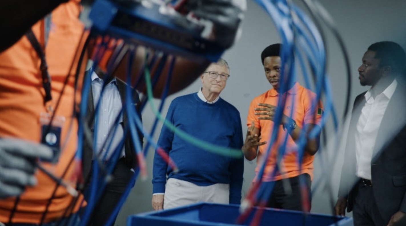 Bill Gates with the Anergy guys dealing with Solar power