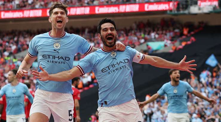 Ilkay Gundogan scored a brace for City