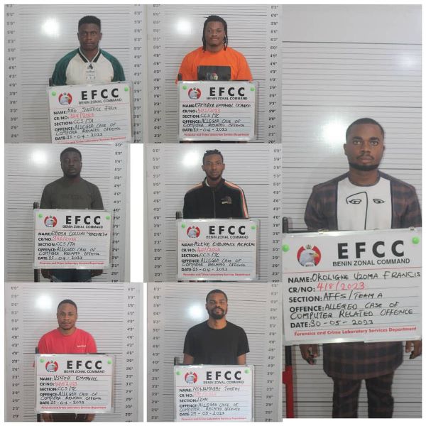 Some of the convicted internet fraudsters