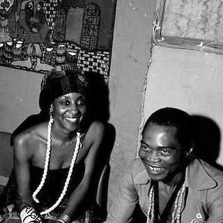 Activist and singer, Sandra Izsadore, and late Afrobeat legend Fela Anikulapo Kuti