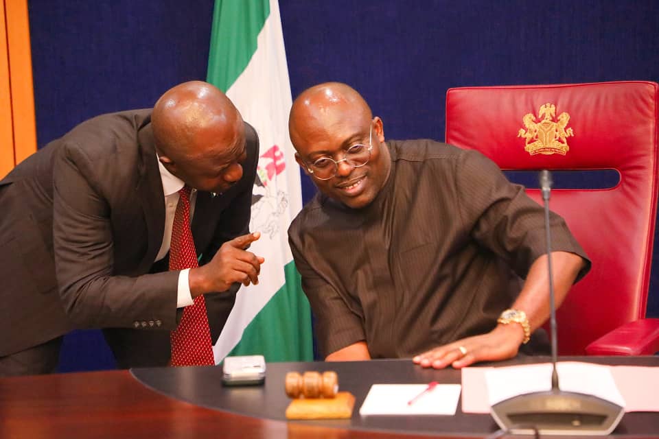 Governor Siminalayi Fubara of Rivers on Tuesday presides over his first State Executive Council meeting at Government House