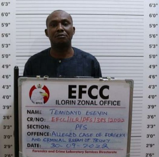 The suspect, Temidayo Eseyin