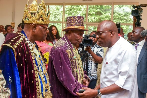 Gov. Siminalayi Fubara, re-awards contract for the construction of road project in Andoni LG of Rivers warns against sabotage of contractor