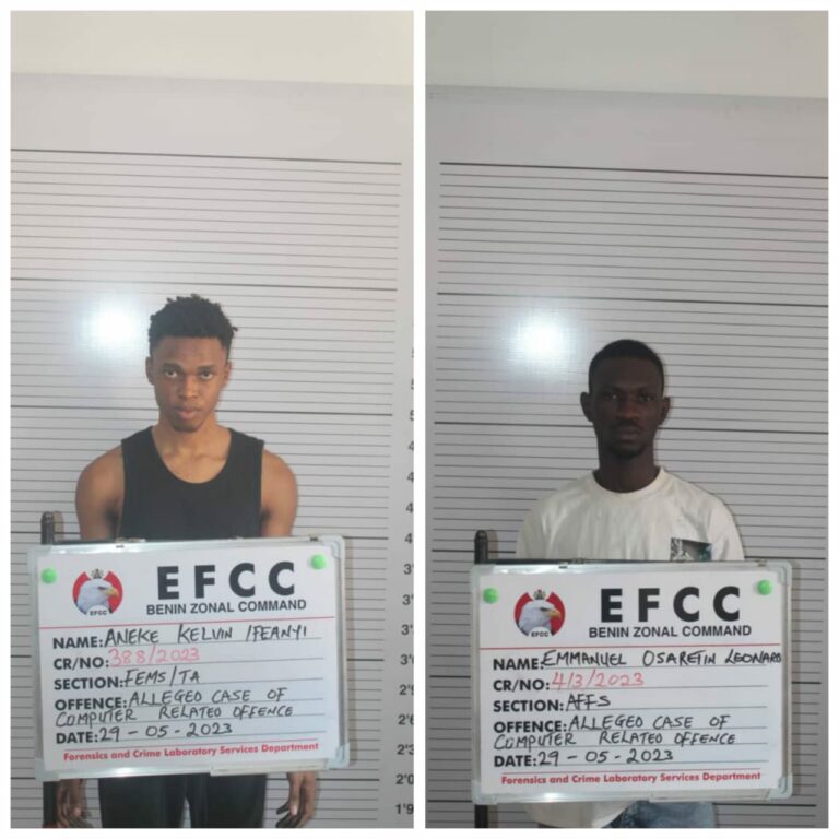 Internet fraudsters Ifeanyi Aneke, Emmanuel Osaretin sent to jail in ...