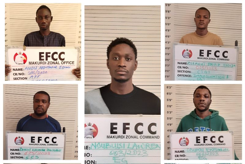 Six internet fraudsters sent to jail in Benue