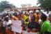 Women engaged by the Edo State Government to sweep the major streets of Benin, the state capital, on Monday protested their ₦17,800 monthly take home.