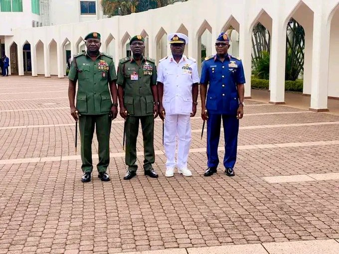 Tinubu decorates Service Chiefs with new ranks