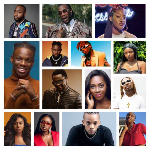 Burna Boy, Davido, Rema, Tems, Others Battle For Awards At 16th Headies ...