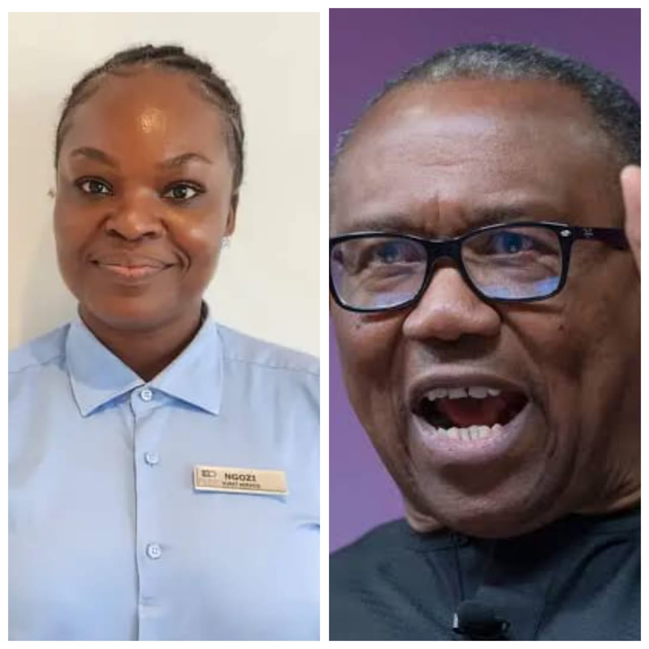 Kekwaaru Ngozi Mary and Peter Obi