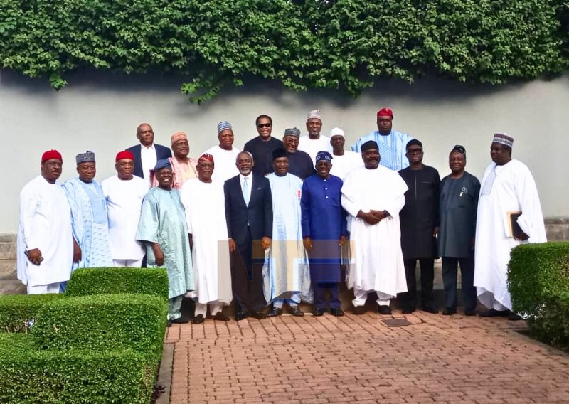 Tinubu received Class of 1999 Governors in Abuja.