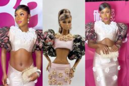 Netizens-troll-Bella-Okagbue-over-her-outfit-to-Barbie-movie-premiere