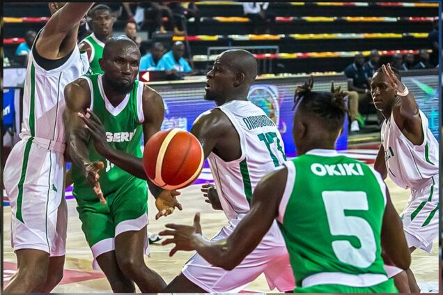 Nigeria National Men’s Basketball team, D’Tigers in the match with Mali at the ongoing 2023 FIBA AfroCan tournament