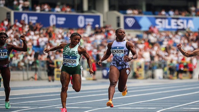 Sha'Carri topples Shericka to win Women's 100m race at Silesia Diamond League