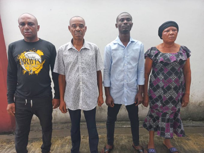 Faces of suspected property fraud syndicate busted by EFCC in Uyo