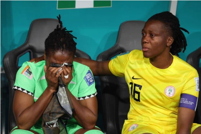 Weeping Super Falcons striker Oparanozie apologises to Nigerians