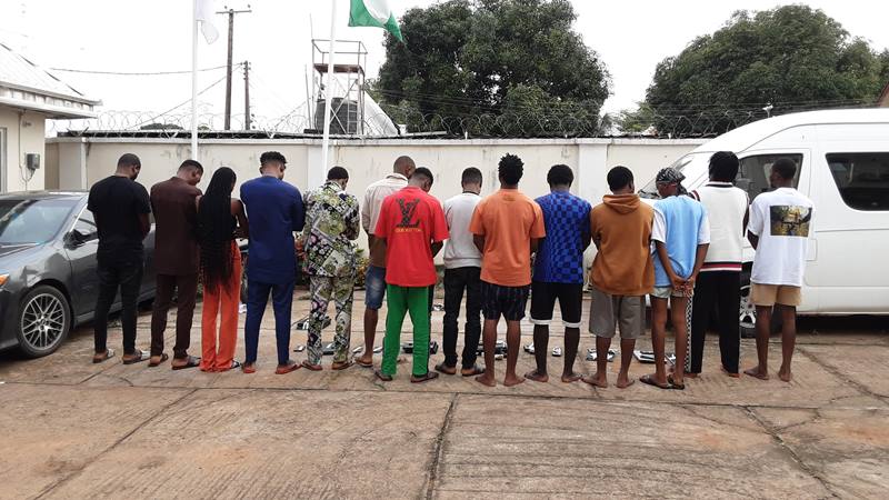 EFCC raids Internet fraudsters' hideout in Benue, cracks 14 suspects