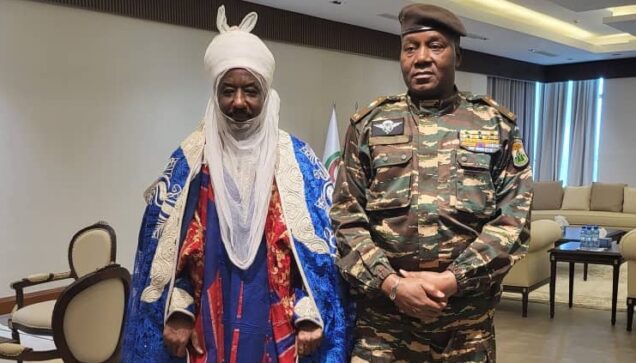 Ex-Emir Sanusi with Niger Junta leader Tchiani