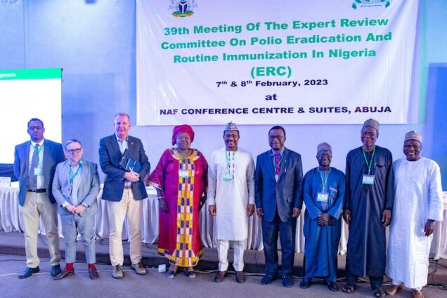 File photo: Expert Review Committee on polio eradication at a meeting in Abuja February 2023