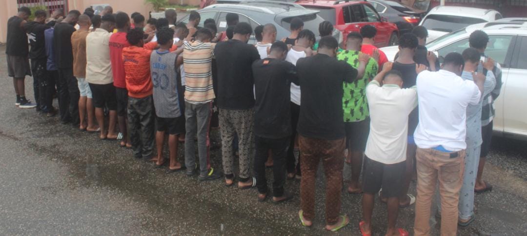 EFCC releases photos, names of 52 internet fraudsters arrested in Delta