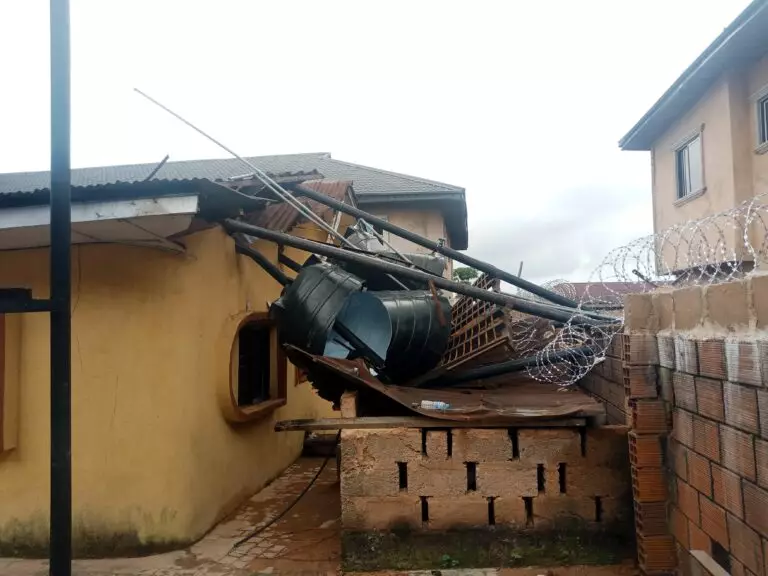Tragedy in Benin as overhead water tank collapses into neighbours' house, crushes 34-year-old teacher, Joy Amadi, to death in her room.