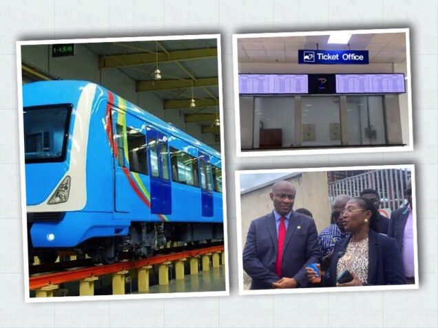 Lagos Blue rail line, below LAMATA chief Akinajo