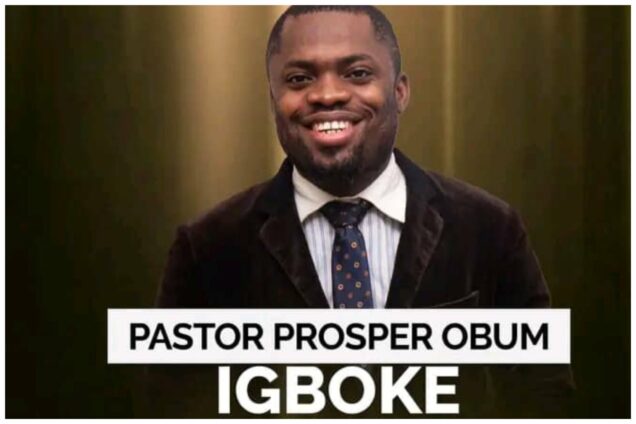 Pastor Prosper Igboke