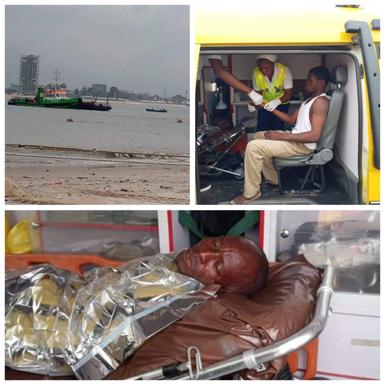 Eko Atlantic ocean: 2 men rescued from jaws of death