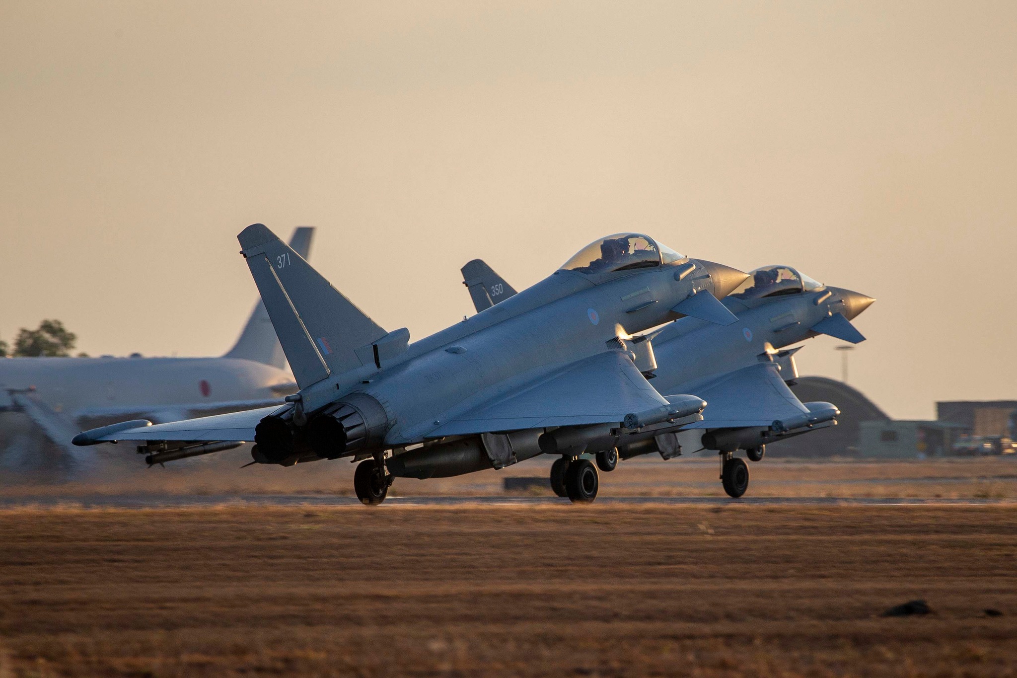 Royal Airforce Typhoon jets