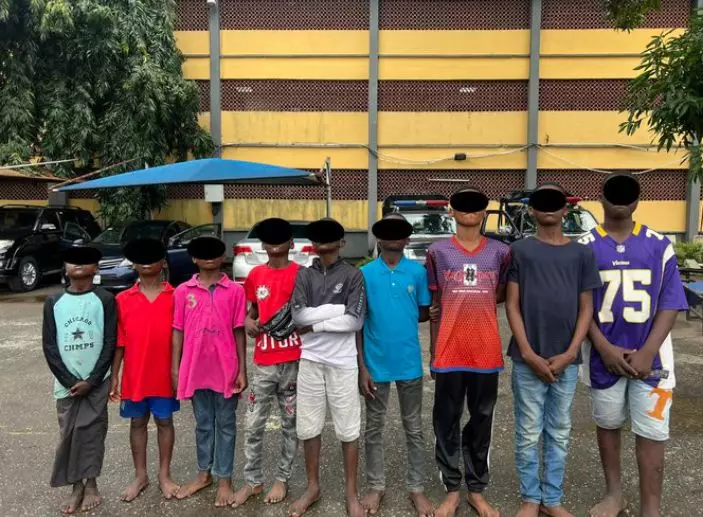 Police rescue nine teenage boys where they were allegedly being forcefully initiated into a cult in the Mushin area of Lagos state
