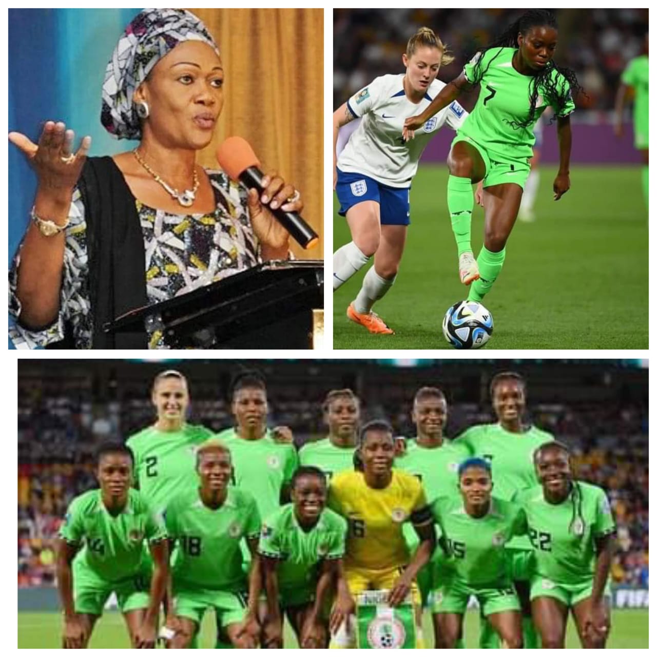Super Falcons gave England a run for their money: Oluremi Tinubu speaks