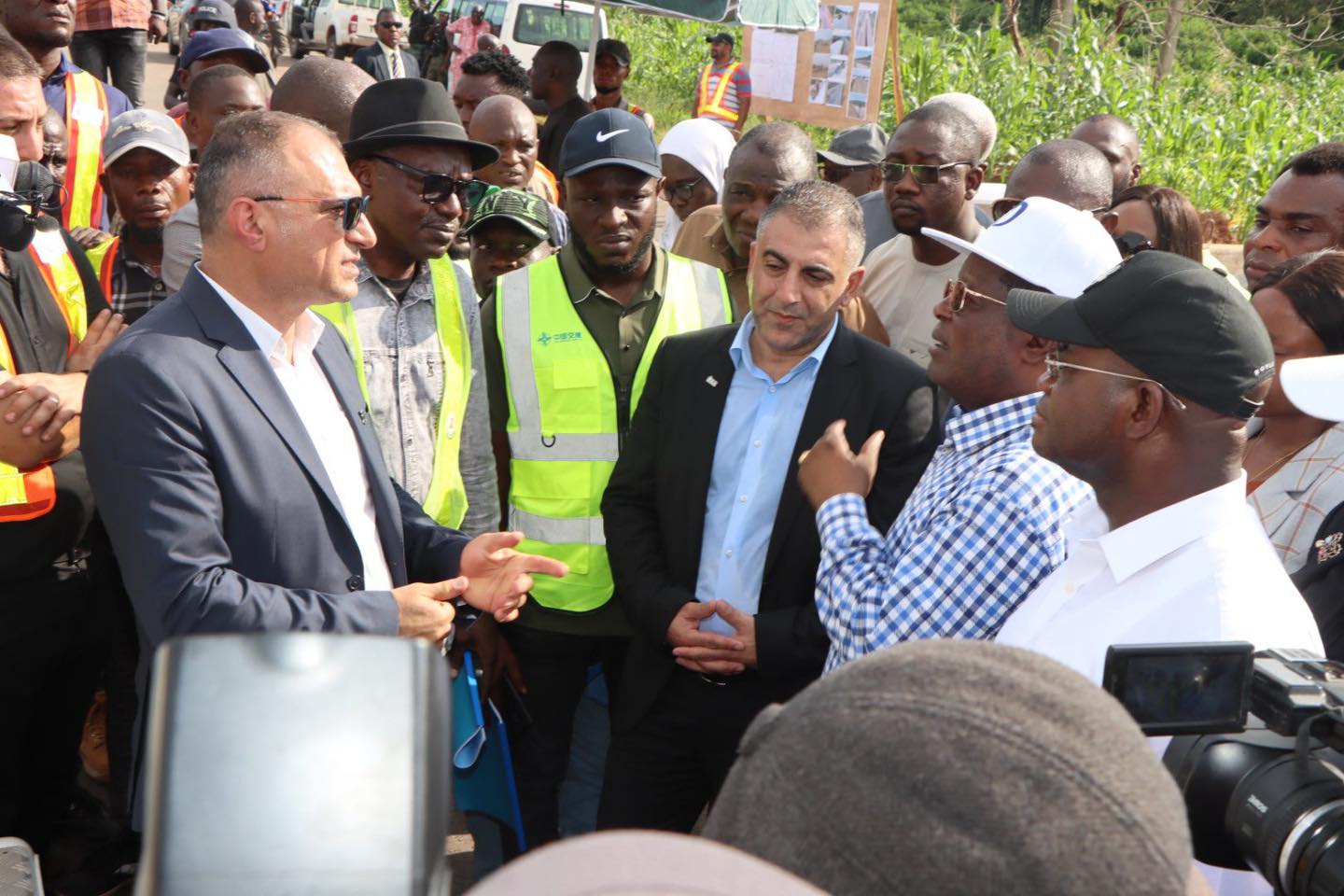Umahi at Abuja-Lokoja road on inspection a day after his inauguration