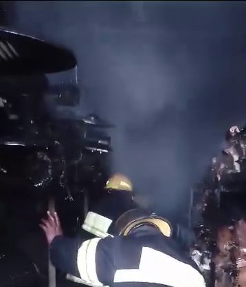 Fire guts Craneburg Construction Site-yard in Lekki