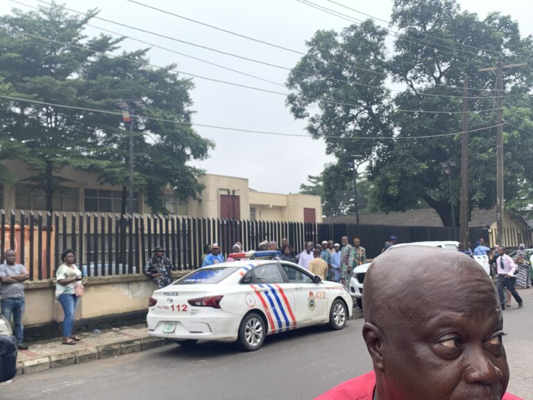 Tight security as Lagos Election Petition Tribunal is set to deliver judgment in petitions challenging election of Gov. Babajide Sanwo-Olu.