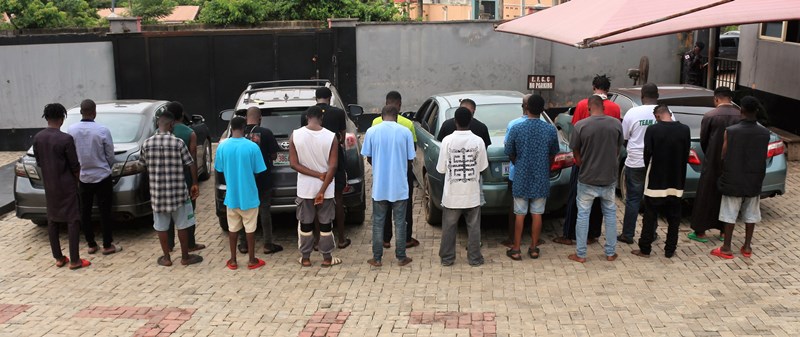 Names, faces of internet fraudsters jailed in Abuja