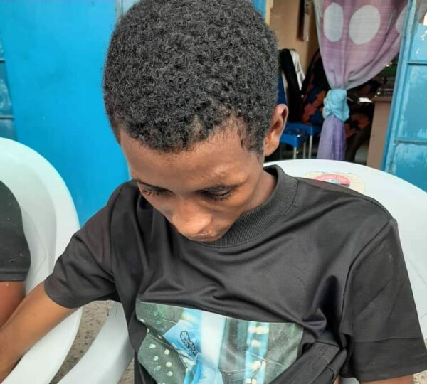 Sule, the kidnapper paraded by the police in Edo