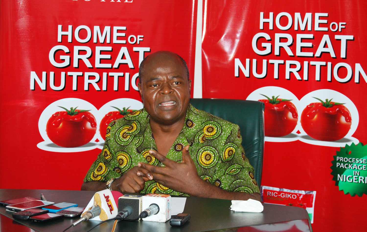 CEO of Erisco Foods Ltd., Eric Umeofia, blames powerful syndicate, keen on killing his company for recent negative review of its tomato mix