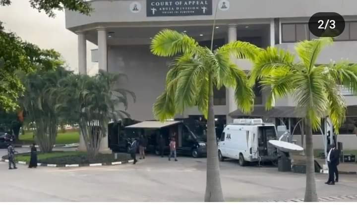 Heavy security deployment in Abuja as the PEPC is set to deliver judgement in the petitions against the victory of Tinubu in Feb. 25 presidential election.