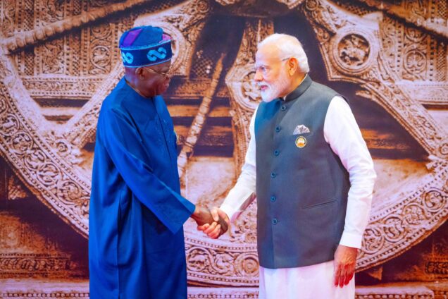 Tinubu with PM Modi at G20 summit