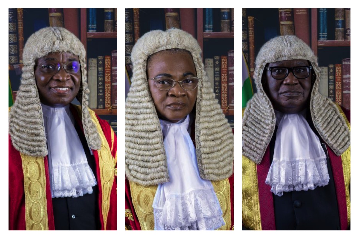 L-R-Justices Adah, Misitura and Tsammani of PEPC