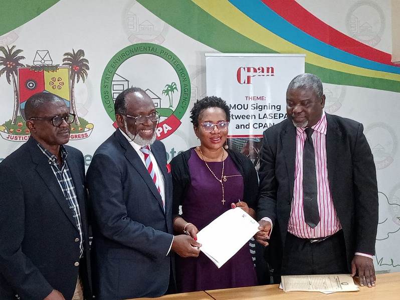 Lagos signs MoU with CPAN to combat proliferation of dangerous chemicals in the environment